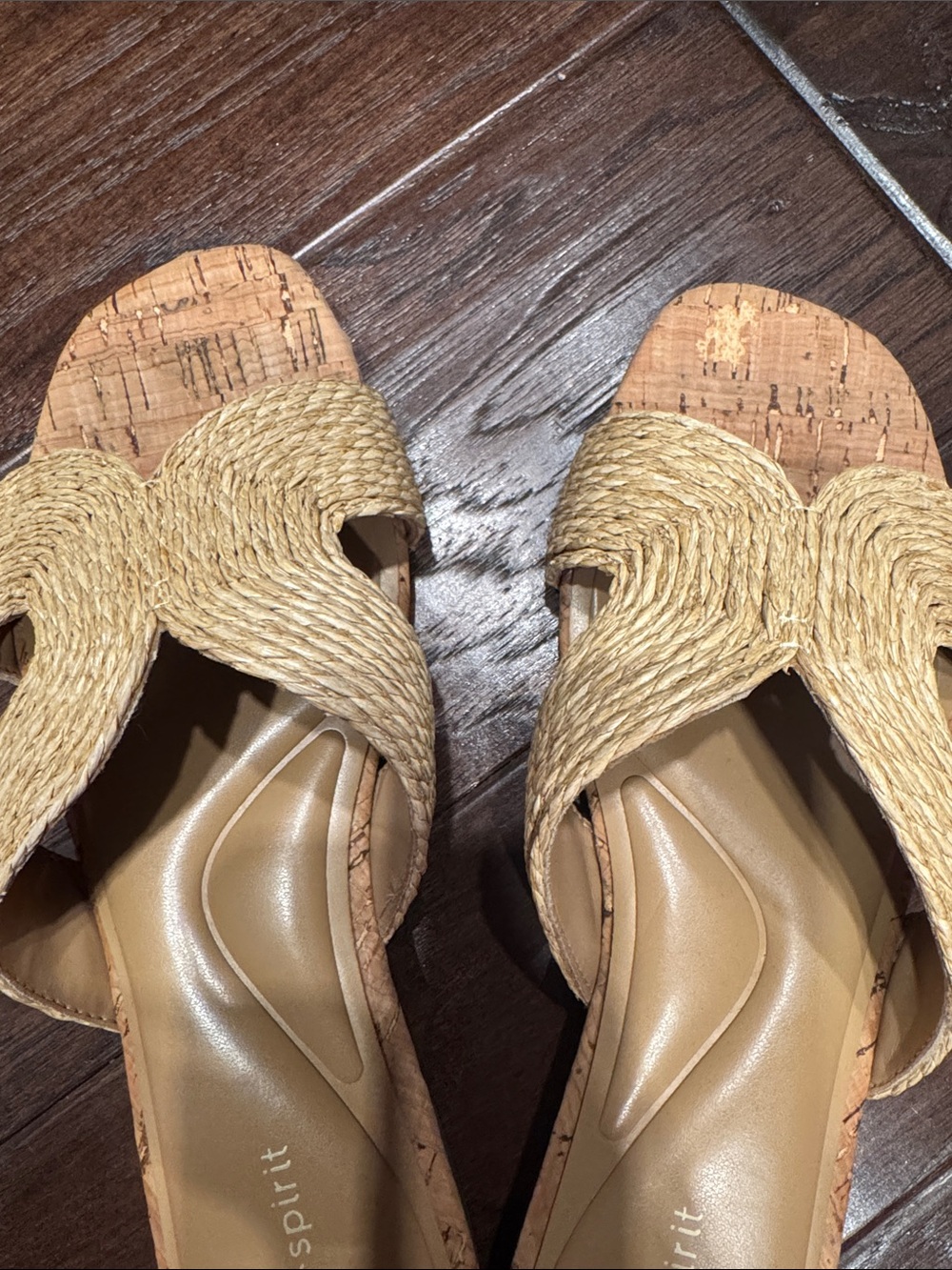 Easy Spirit Women's Natural Cork Slide Sandals - Picture 5 of 5